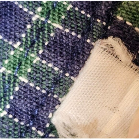 Roper XL Green Blue Check Long Sleeve Button Down Heavyweight Western Shirt - Picture 11 of 11